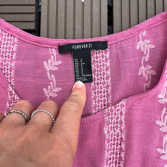 • Boho Embroidered Tank • - Picture 3 of 4